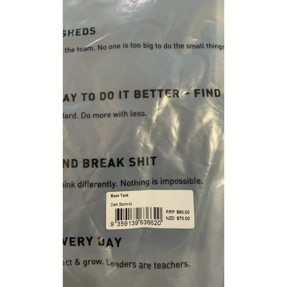 LSKD Base Tank Dark Storm Grey Cropped Racerback Performance Women Medium NEW - Picture 11 of 16